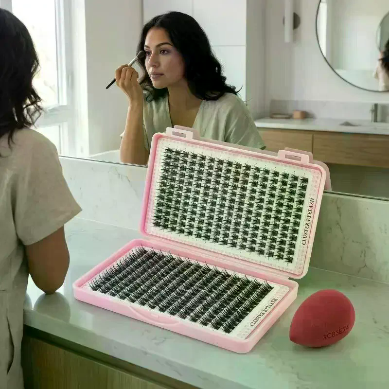 Eyelash Extension Cluster - 392 Pcs Eyelash Extension Kit Fluffy