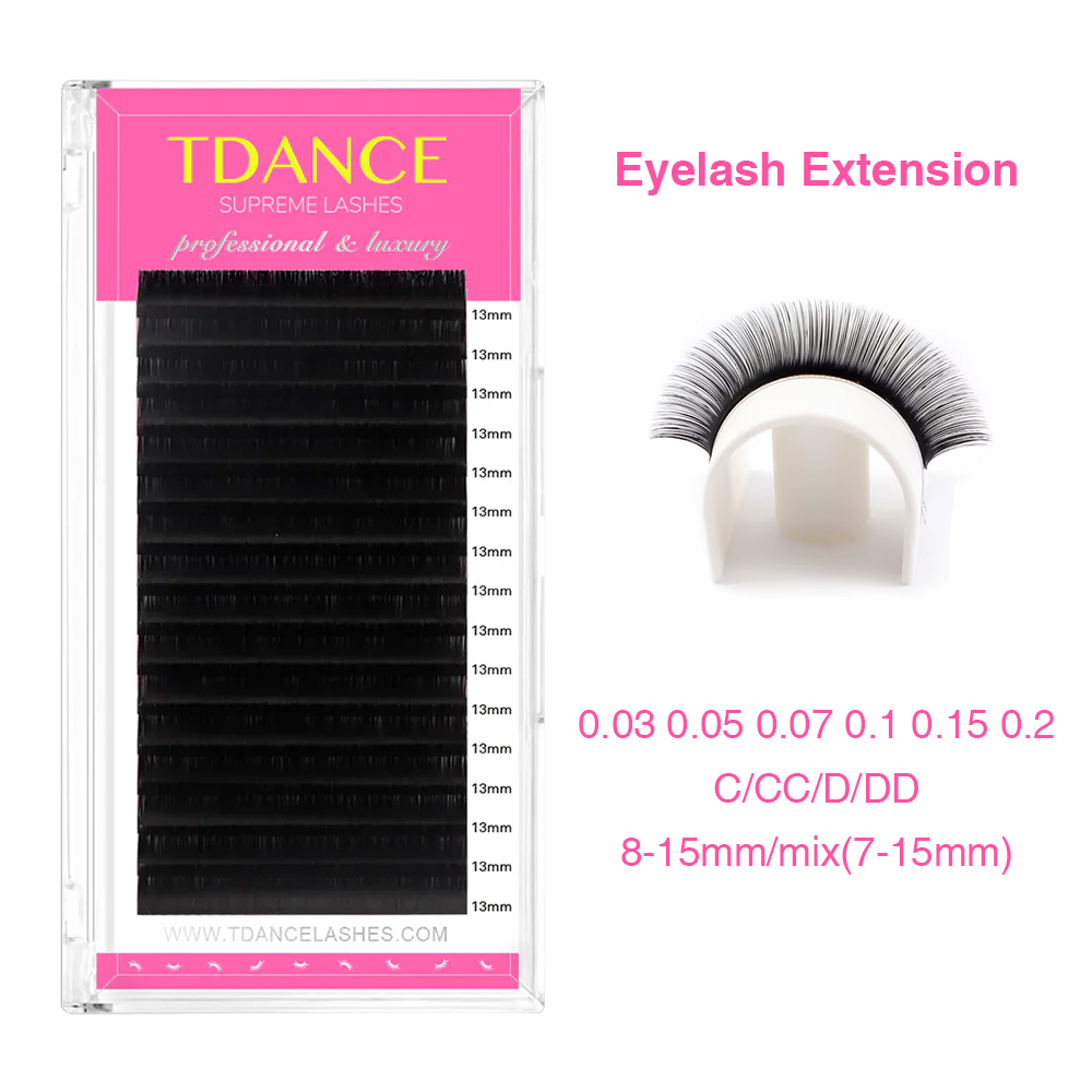 Eyelash Extension Korea - TDANCE Eyelash Extension 16Rows Korea PBT