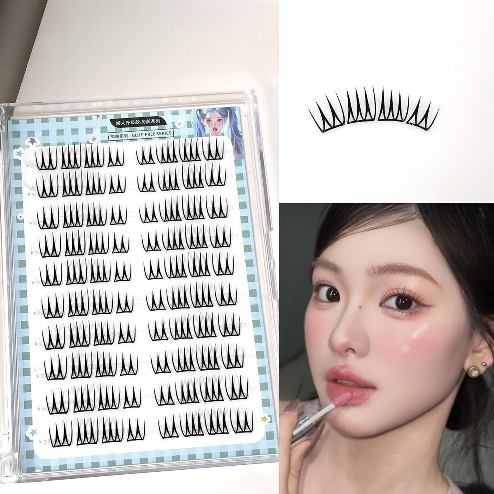 Eyelash Extension Korea - Self Adhensive False Eyelashes Korean Girl