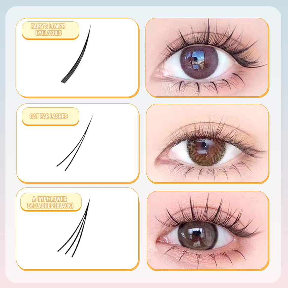 NEW 9 Styles DIY Lower Lash Cl – Eyelash Extension Anime Style recenzja i cena