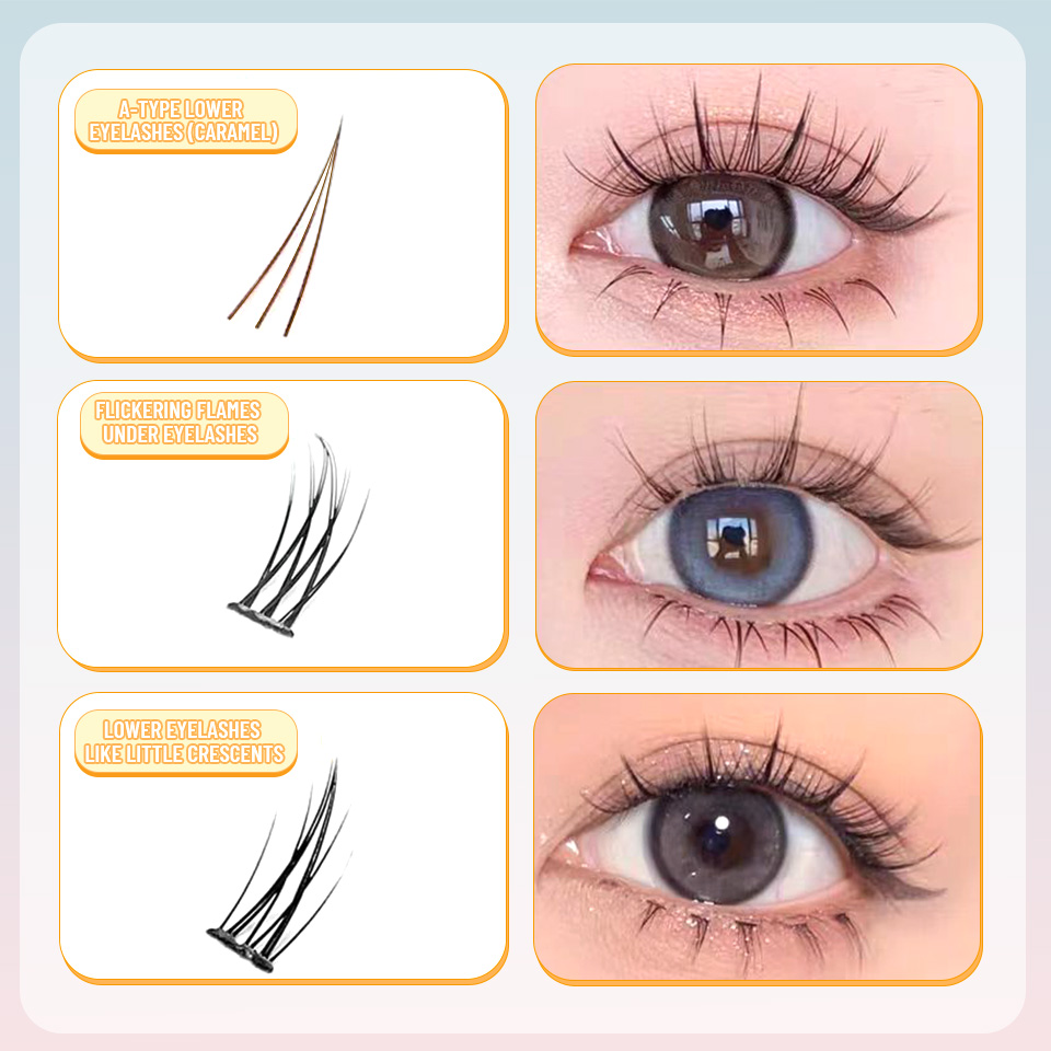 NEW 9 Styles DIY Lower Lash Cl – Eyelash Extension Anime Style recenzja i cena