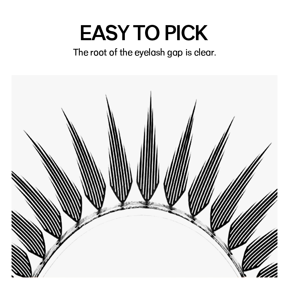 NATUHANA Narrow Spiky Premade  – Eyelash Extension Anime Style recenzja i cena