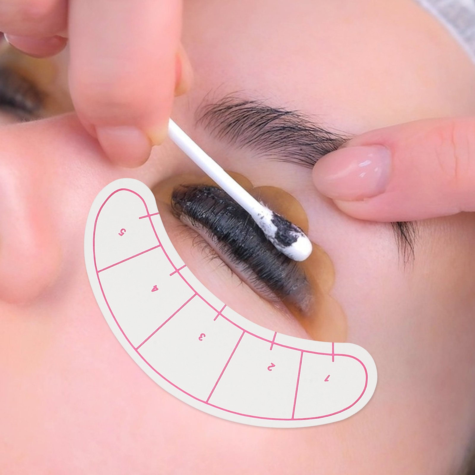 10 Sheets Eyelash Pad Under Ey – Lash Mapping Sticker recenzja i cena