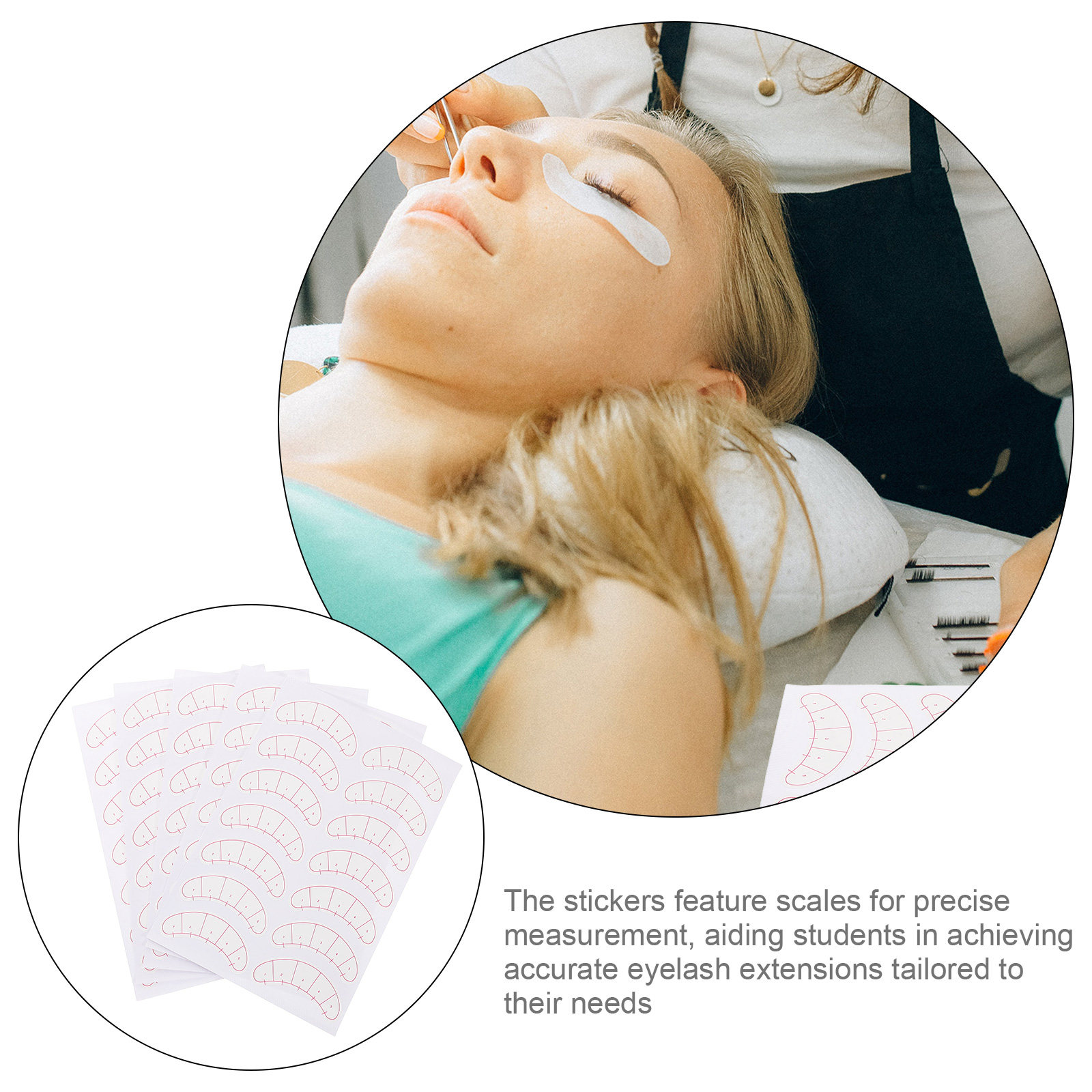 10 Sheets Eyelash Pad Under Ey – Lash Mapping Sticker recenzja i cena