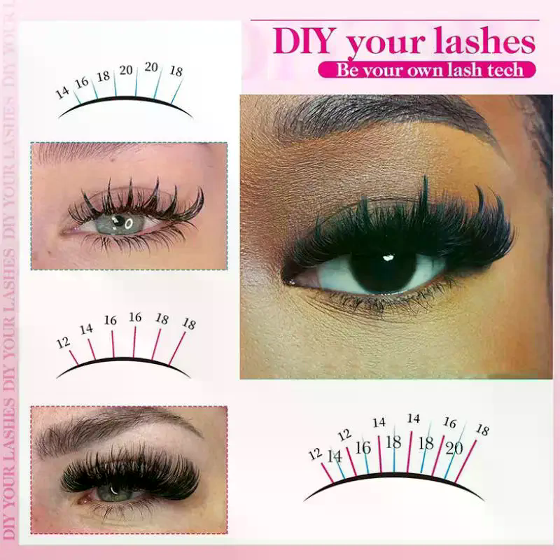 1 Box False Eyelashes Clusters – Eyelash Extension Cluster recenzja i cena