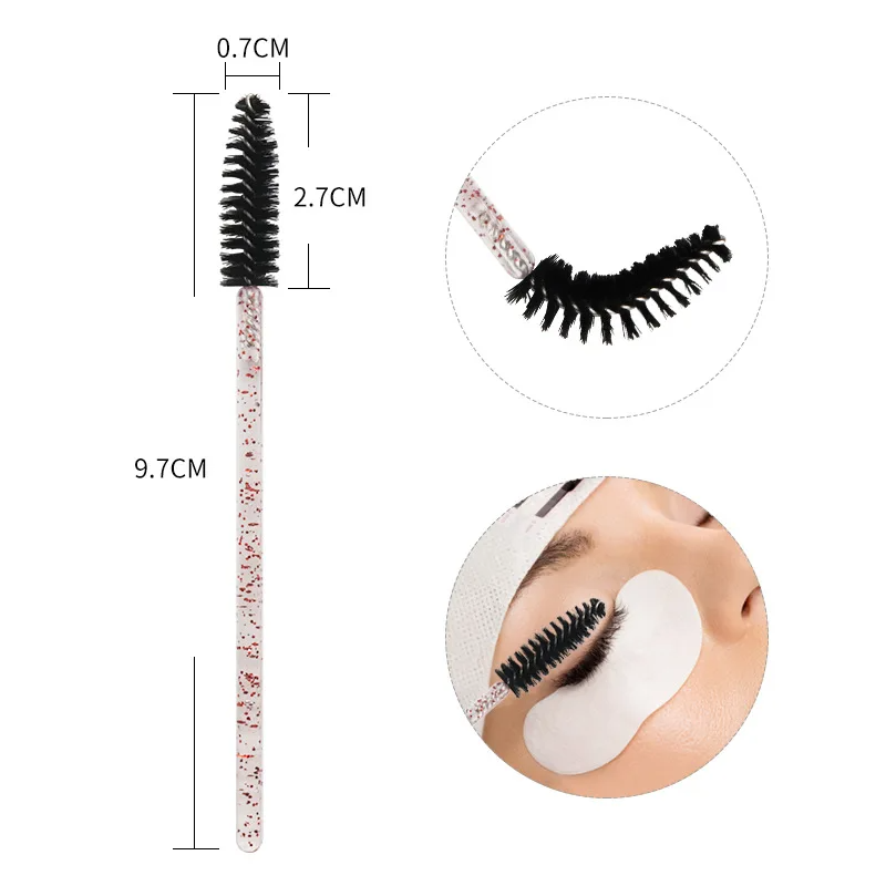 50pcs Eyelash Brushes Mascara  – Eyelash Extension Jakarta recenzja i cena