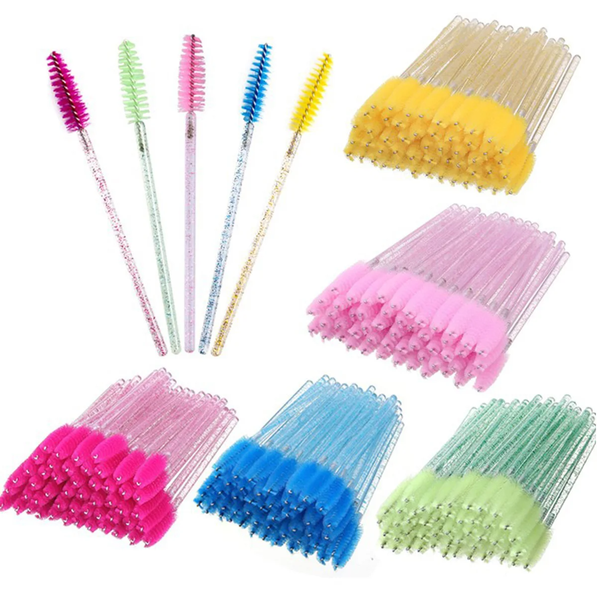 50pcs Eyelash Brushes Mascara  – Eyelash Extension Jakarta recenzja i cena