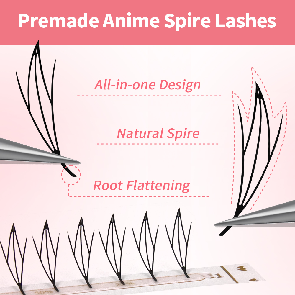 JEMEDO Comic Eyelashes Narrow  – Eyelash Extension Anime Style recenzja i cena