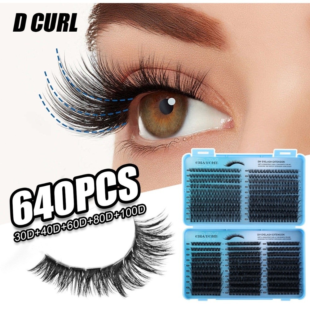 640Pcs 8-16mm Length False Eye – Eyelash Extension Wispy recenzja i cena