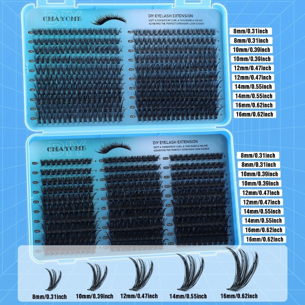 640Pcs 8-16mm Length False Eye – Eyelash Extension Wispy recenzja i cena
