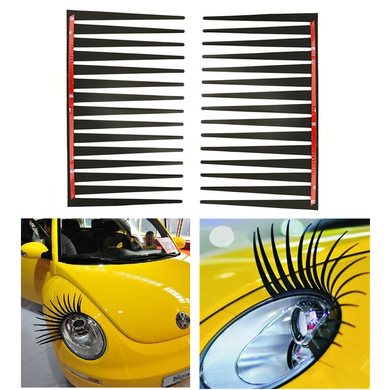 1pair Headlight Black Eyelash  – Lash Mapping Sticker recenzja i cena