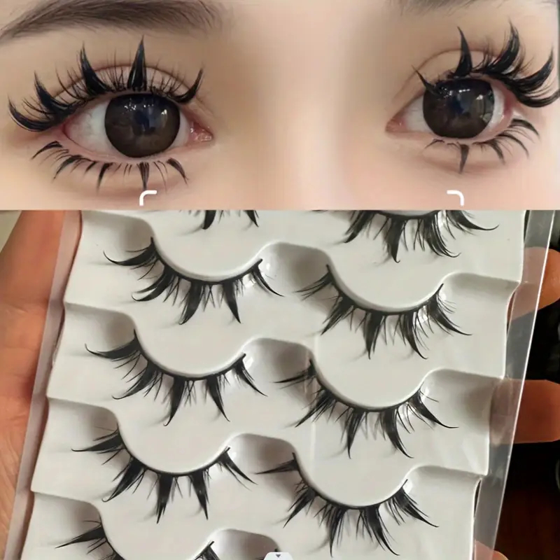 5 Pairs of Anime-Style False E – Eyelash Extension Anime Style recenzja i cena