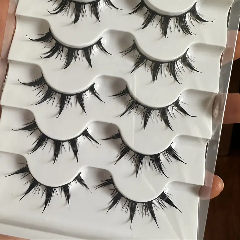 5 Pairs of Anime-Style False E – Eyelash Extension Anime Style recenzja i cena