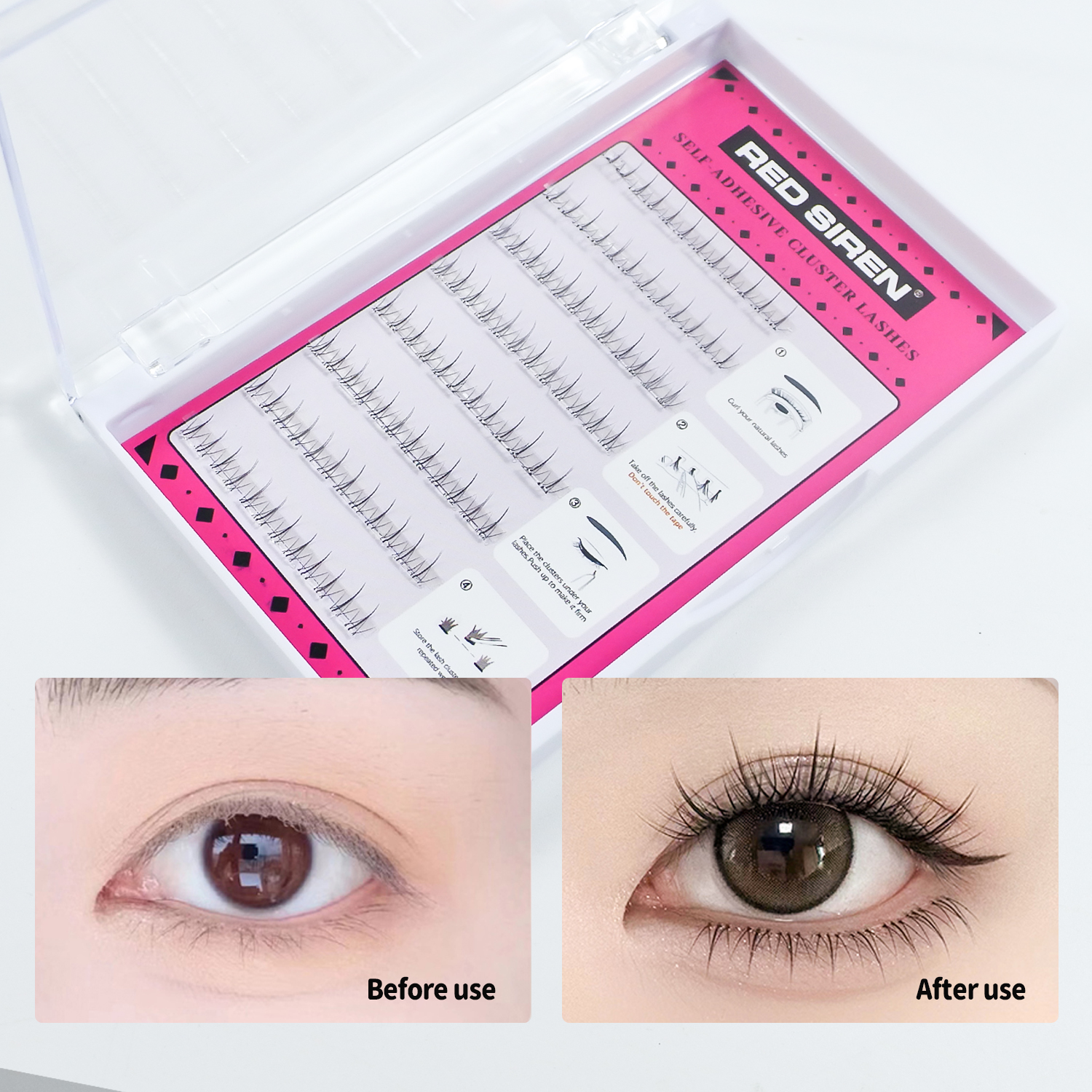 Self Adhesive Bottom Lashes No – Eyelash Extension Korea recenzja i cena