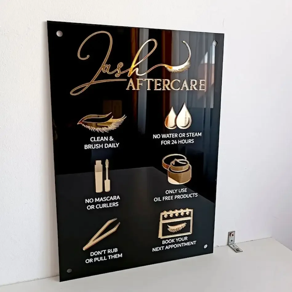 Aftercare Sign for Lash Extens – Eyelash Extension Aftercare recenzja i cena