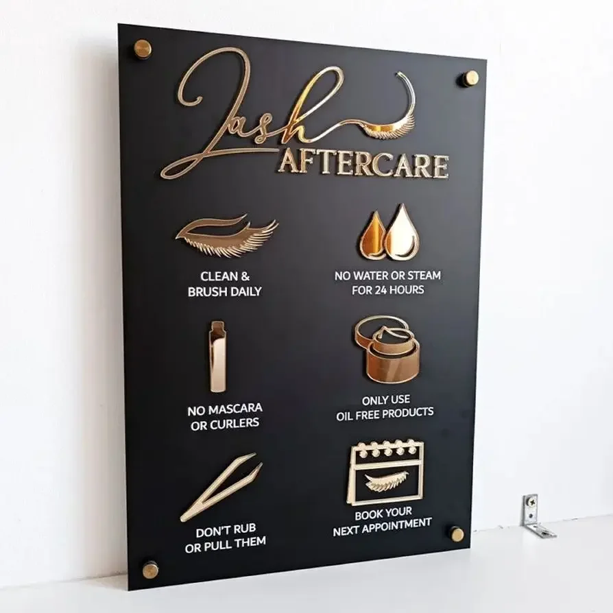 Aftercare Sign for Lash Extens – Eyelash Extension Aftercare recenzja i cena