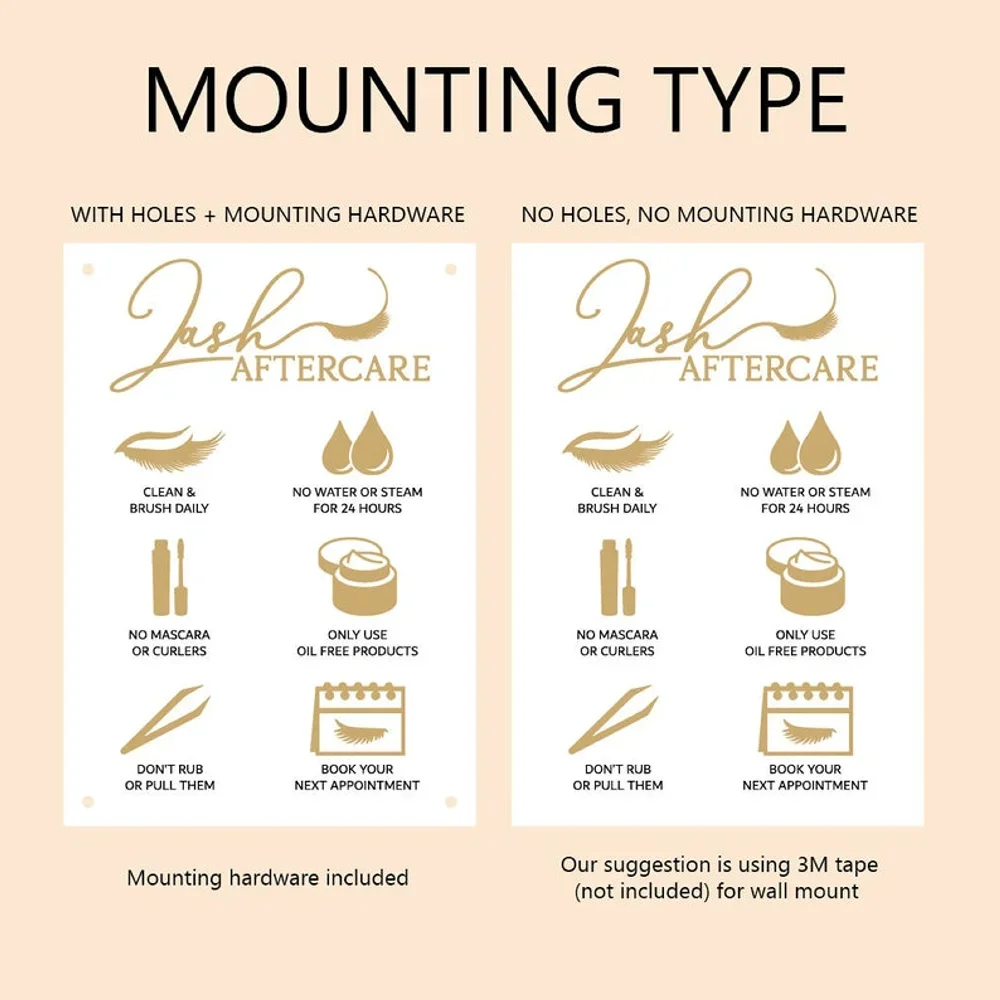 Aftercare Sign for Lash Extens – Eyelash Extension Aftercare recenzja i cena