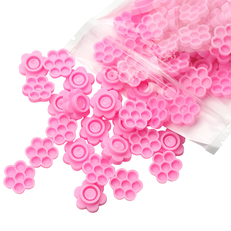 100 Pcs Pink Flower Glue Delay – Eyelash Extension Jakarta recenzja i cena