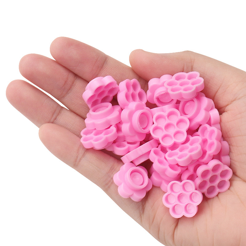 100 Pcs Pink Flower Glue Delay – Eyelash Extension Jakarta recenzja i cena