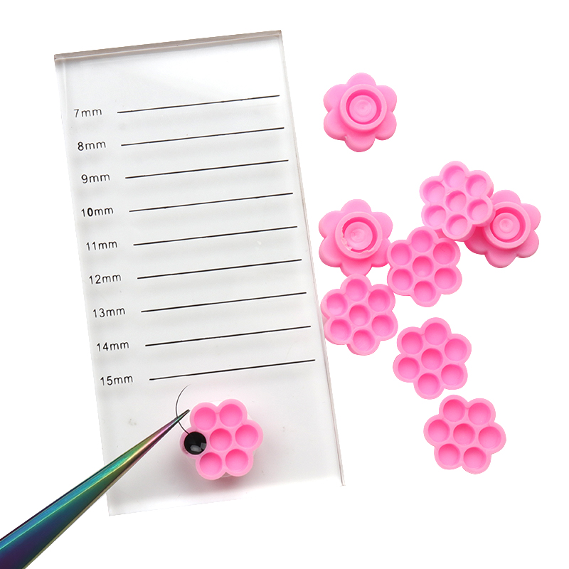 100 Pcs Pink Flower Glue Delay – Eyelash Extension Jakarta recenzja i cena