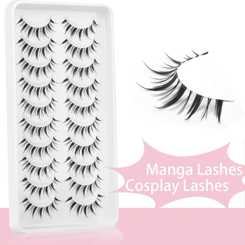 10 pairs of cartoon demon eyel – Eyelash Extension Korea recenzja i cena