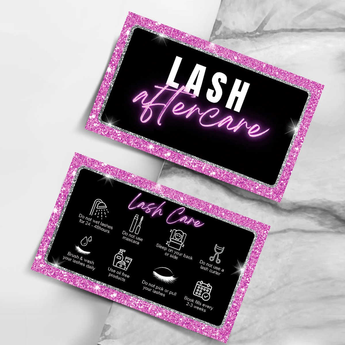 50pcs/Lot Eyelash Business Car – Eyelash Extension Aftercare recenzja i cena