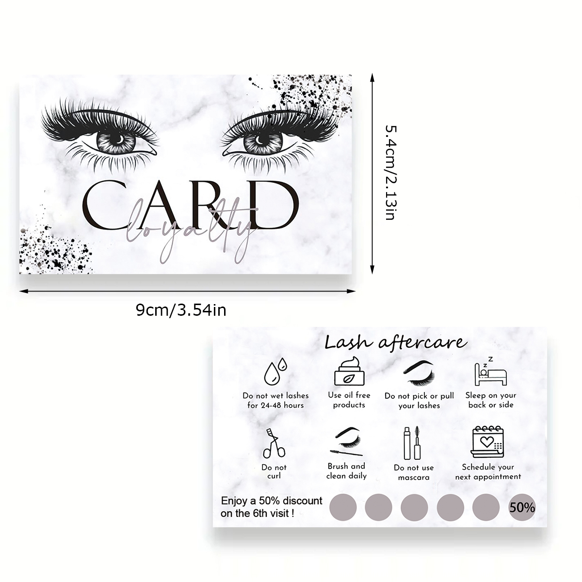 50Pcs/lot Marble Eyelash After – Eyelash Extension Aftercare recenzja i cena