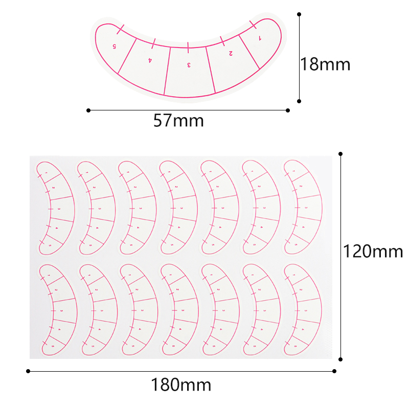 70 Pairs Eyelash Mapping Stick – Lash Mapping Sticker recenzja i cena
