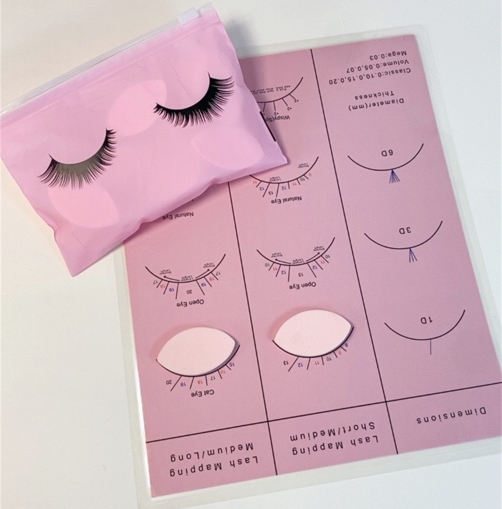 Beginner Lash Map Chart Wispy  – Lash Mapping Sticker recenzja i cena