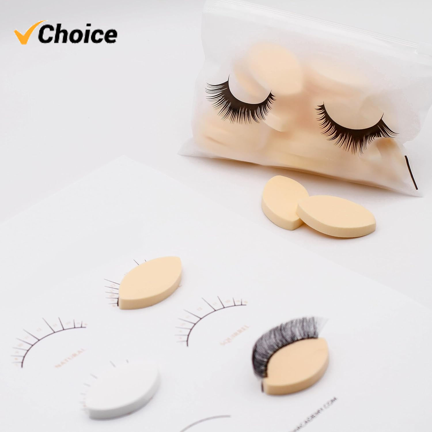 Beginner Lash Map Chart Wispy  – Lash Mapping Sticker recenzja i cena