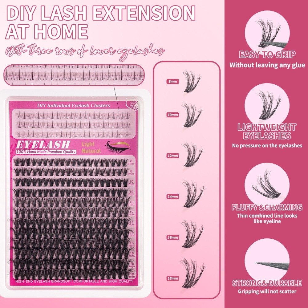 8-18mm Length False Eyelashes  – Eyelash Extension Wispy recenzja i cena