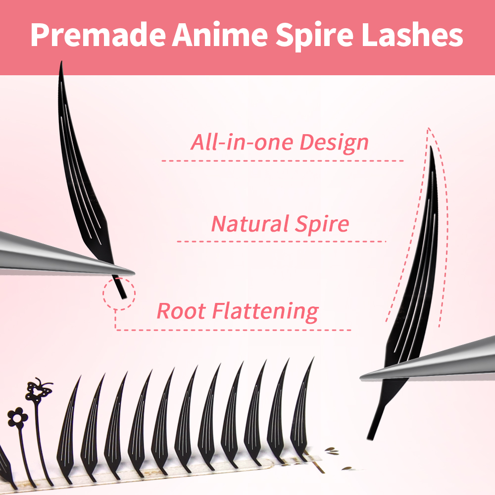 JEMEDO Comic Eyelashes Narrow  – Eyelash Extension Anime Style recenzja i cena