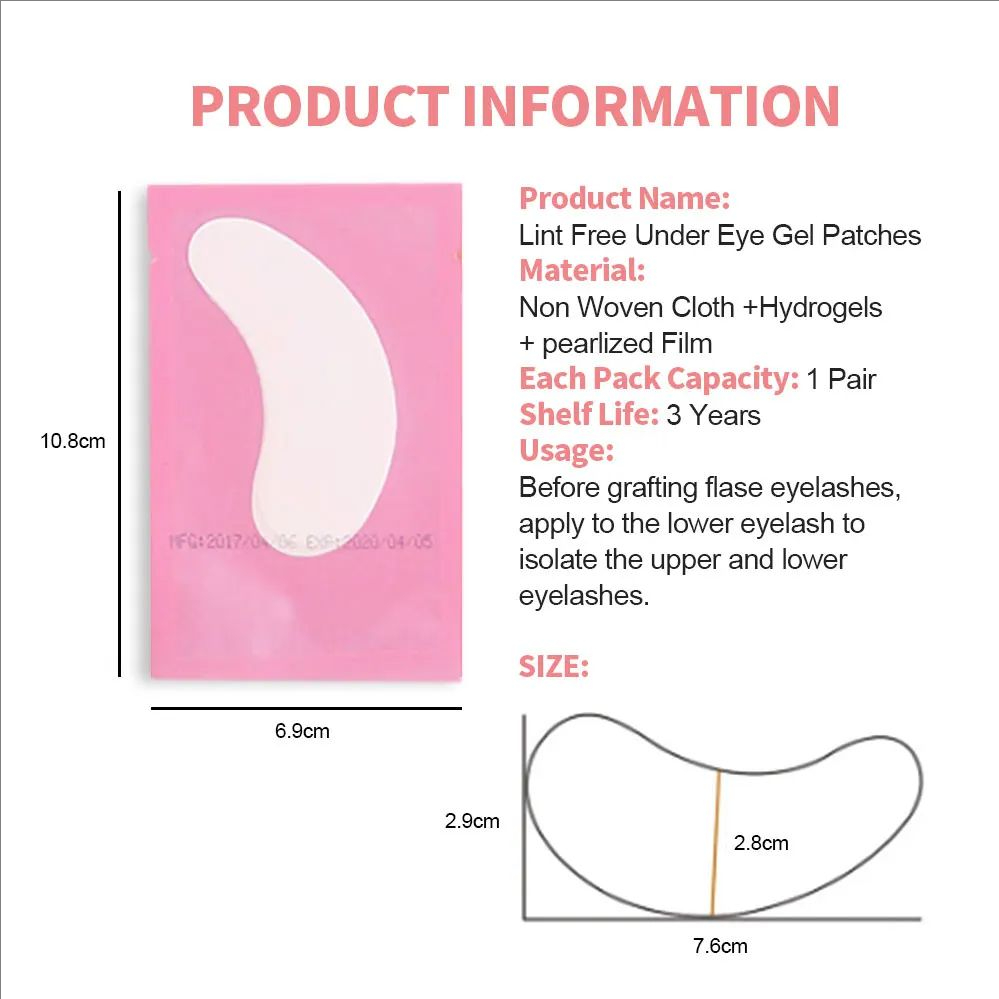 MJ 100 Pairs Eye Pad Eyelash P – Lash Mapping Sticker recenzja i cena