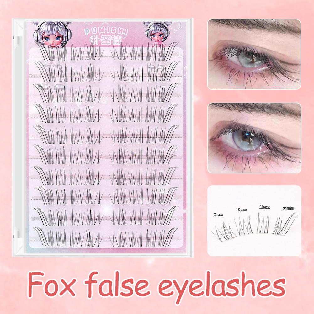 10 Rows Fox-style False Eyelas – Eyelash Extension Anime Style recenzja i cena