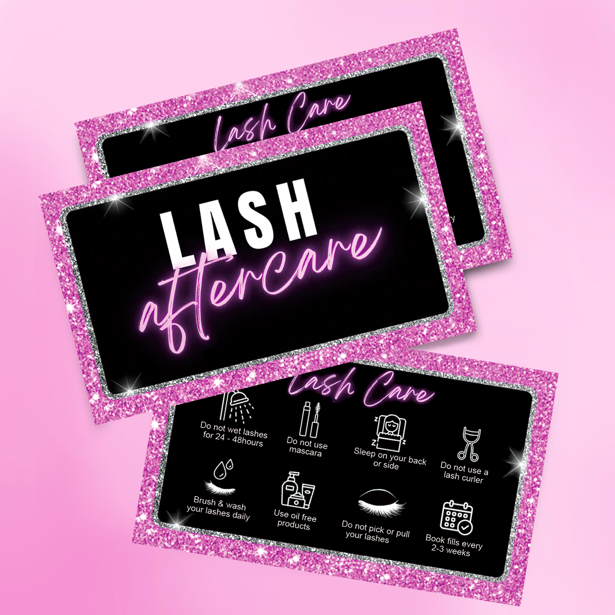 50pcs/Lot Eyelash Business Car – Eyelash Extension Aftercare recenzja i cena