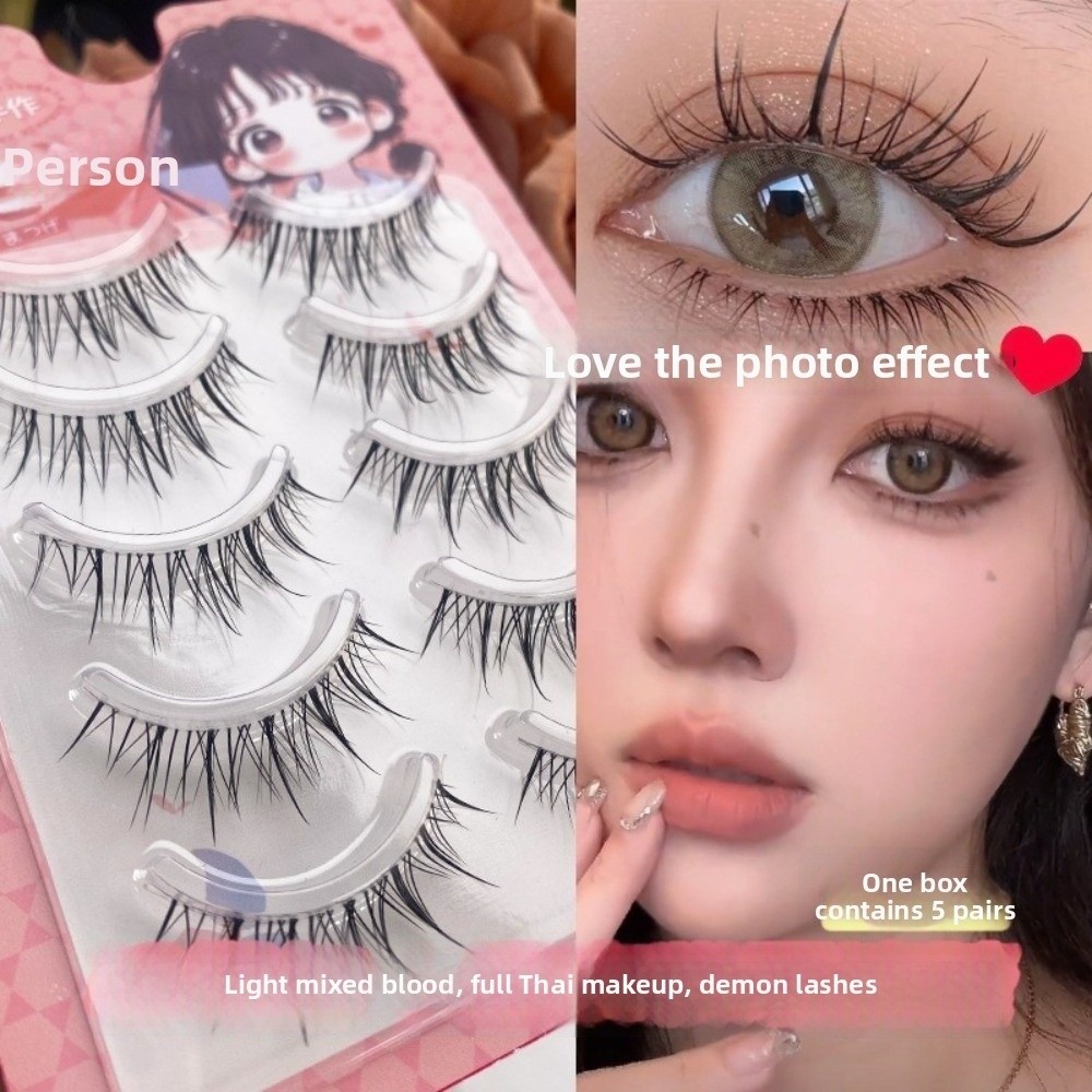Black Anime Cartoon False Eyel – Eyelash Extension Anime Style recenzja i cena