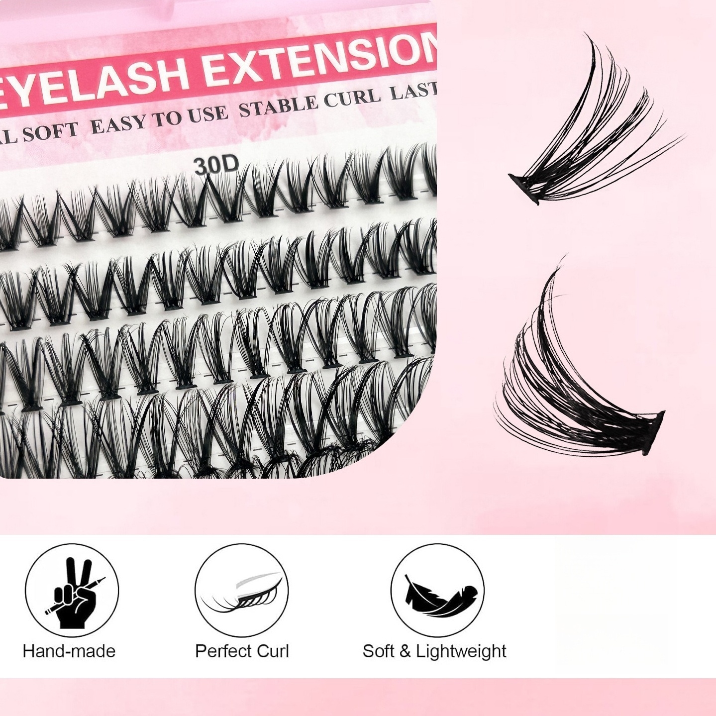 1 Box Eyelash Book - DIY Natur – Eyelash Extension Anime Style recenzja i cena