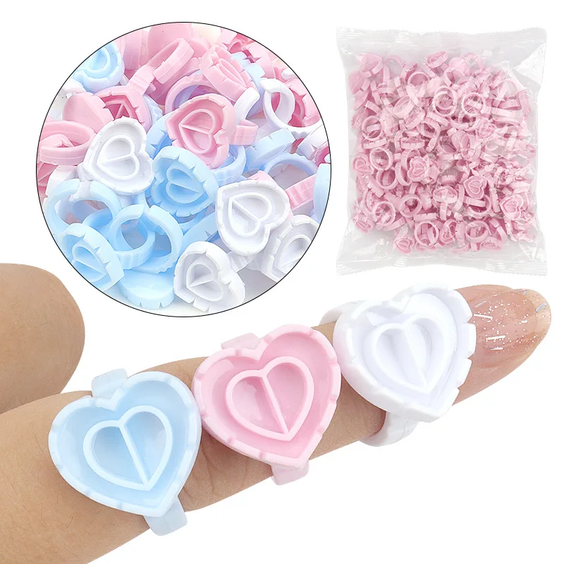 100 PCS Disposable Heart-shape – Eyelash Extension Jakarta recenzja i cena