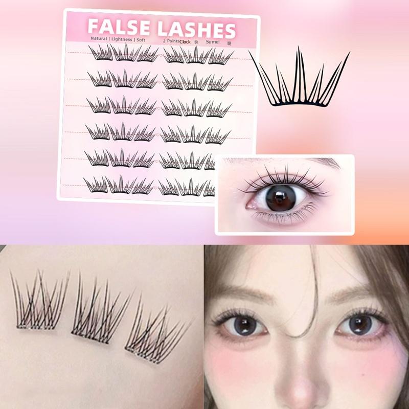 6 Rows Dense Natural False Eye – Eyelash Extension Cluster recenzja i cena