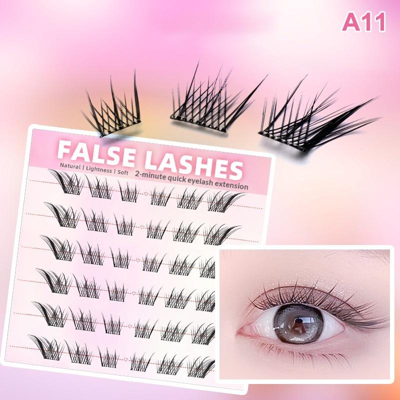 6 Rows Dense Natural False Eye – Eyelash Extension Cluster recenzja i cena
