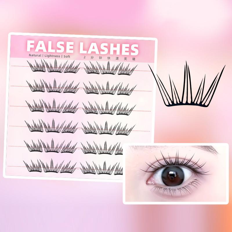 6 Rows Dense Natural False Eye – Eyelash Extension Cluster recenzja i cena