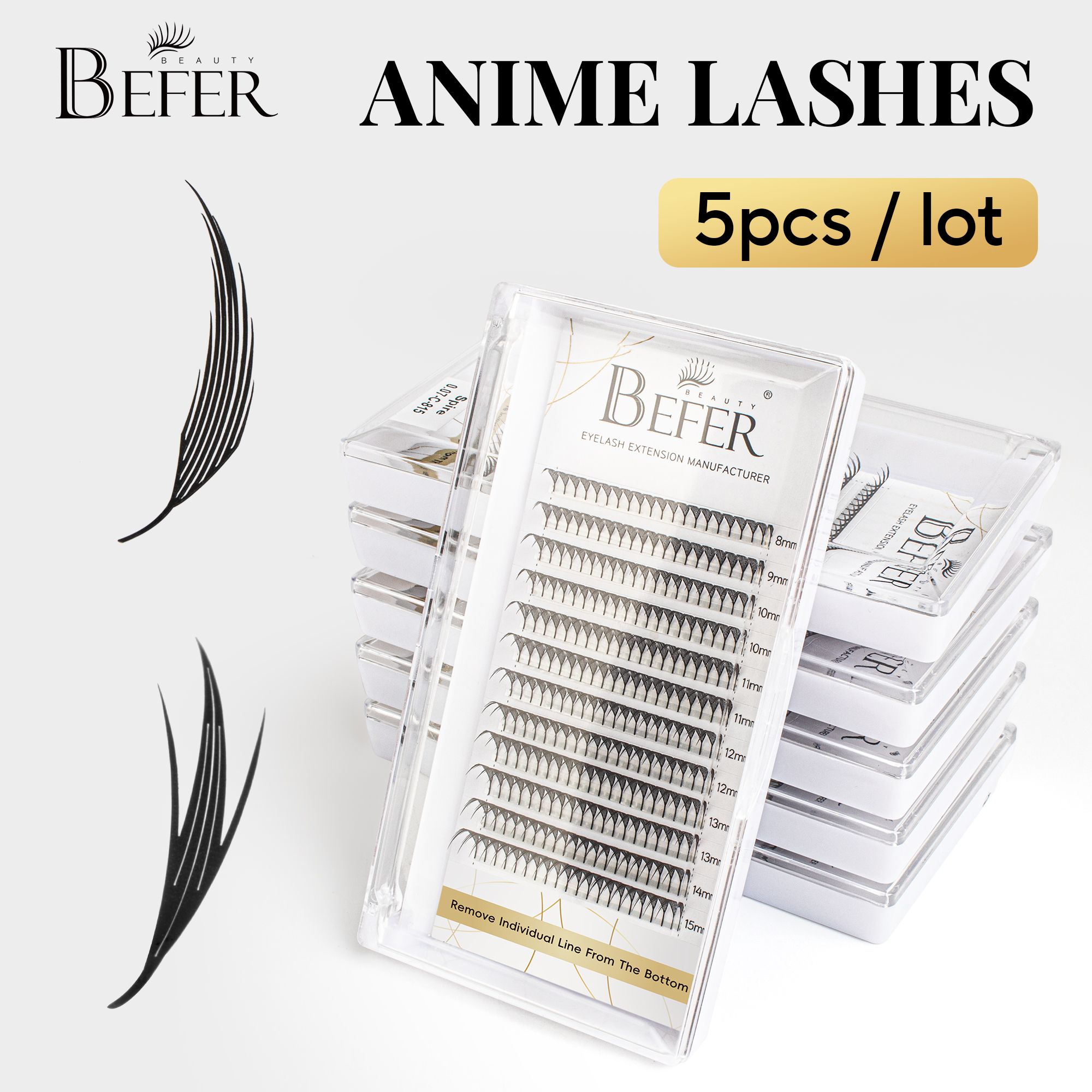 Befer Beauty Bulk Items Wholes – Eyelash Extension Anime Style recenzja i cena